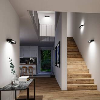 Paulmann LED wandlamp Lucille, zwart, 40 cm IP44 dimbaar