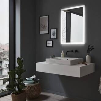 Paulmann LED-wandspiegel Mirra wit 60x80 cm IP44 CCT spiegelend, wit