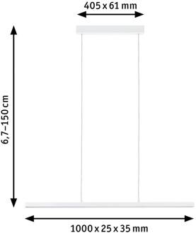 Paulmann Lento LED hanglamp, wit, dimbaar, Up-&Downlight