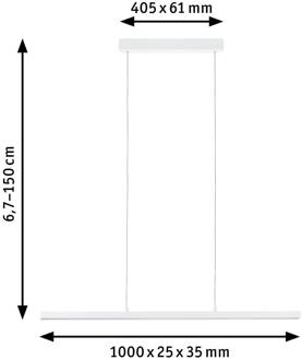Paulmann Lento LED hanglamp ZigBee CCT dim wit mat wit