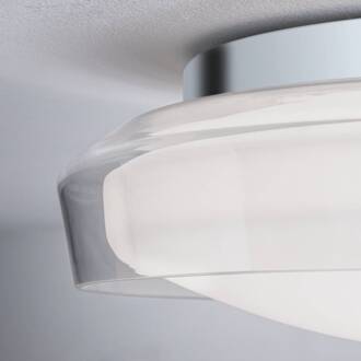 Paulmann Luena LED plafondlamp IP44 chroom Ø25cm chroom, helder, gesatineerd