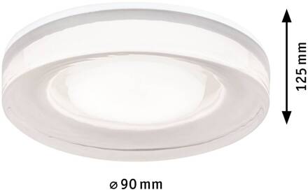 Paulmann Luena plafond inbouwlamp GU10 IP65 wit wit, helder