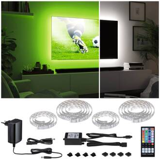 Paulmann MaxLED 250 RGBW Comfort Set TV 65 inch zilver, transparant, zwart