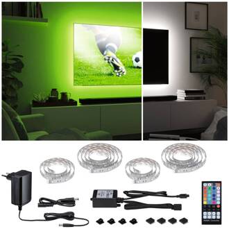 Paulmann MaxLED 250 RGBW MaxLED Comfort Set TV 55 inch zilver, transparant, zwart