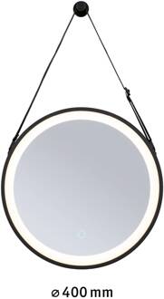 Paulmann Miro LED-hangspiegel CCT Ø40cm framelight zwart