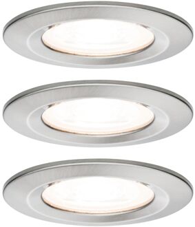 Paulmann Nova Badkamerlamp (inbouw) Set van 3 stuks LED GU10 19.5 W IP44