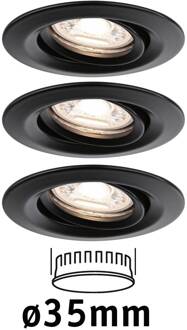 Paulmann Nova Mini Plus LED easydim 3 zwart zwart mat