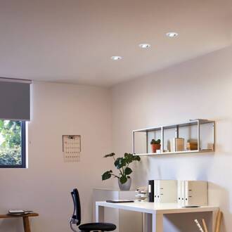 Paulmann Nova Plus spot, set van 3 CCT geborsteld ijzer