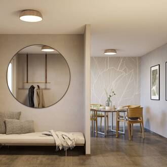 Paulmann Oka LED plafondlamp IP44 CCT houtoptiek licht hout