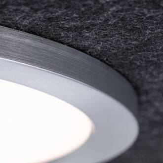 Paulmann plafondlamp Tulga, antraciet, vilt, dimbaar in 3 stappen