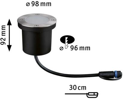 Paulmann Plug & Shine inbouwlamp 4.5W 1 stuk aluminium