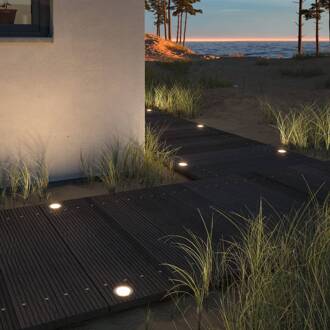 Paulmann Plug & Shine Inbouwspot Vloer 3 RGBW ZigBee roestvrij staal