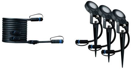 Paulmann Plug & Shine Sting 3000K 3-unit uitbreiding antraciet