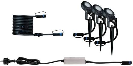 Paulmann Plug & Shine Sting Spot 2200K 3x basisset antraciet