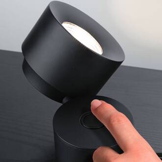 Paulmann Puric Pane I LED tafellamp, hoogte 16 cm zwart