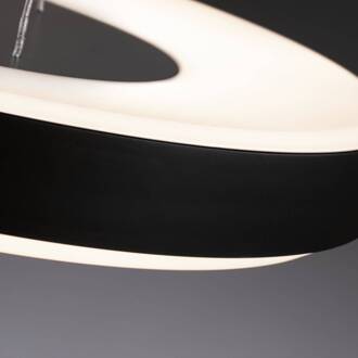 Paulmann Puric Pane II LED hanglamp in zwart zwart, wit