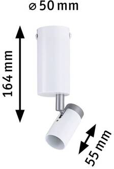 Paulmann Runa plafondlamp, wit/grijs wit, grijs