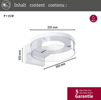Paulmann Smart Buitenwandlamp Capera, wit CCT IP44