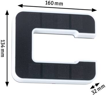 Paulmann Solar letter c zwart, wit