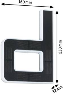 Paulmann Solar letter d zwart, wit