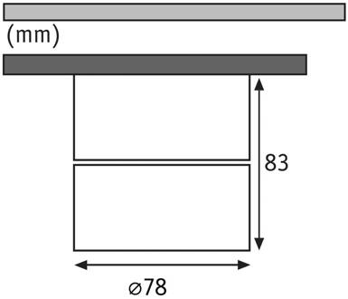 Paulmann Spircle LED opbouwspot, mat chroom