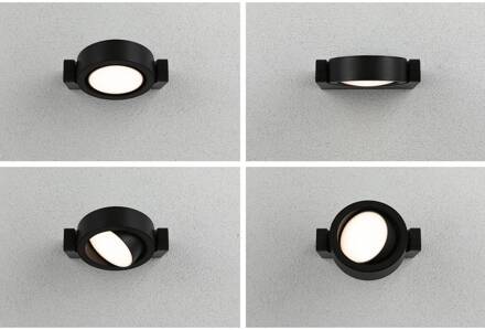 Paulmann Swivea LED buitenwandlamp, cardanisch antraciet, wit