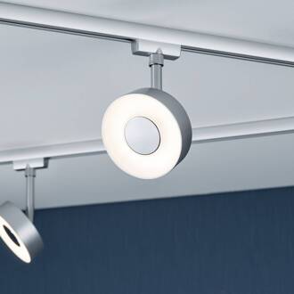 Paulmann URail Circle LED spot white switch chroom mat chroom