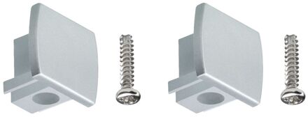 Paulmann URail eindkap mat chroom - set van 2