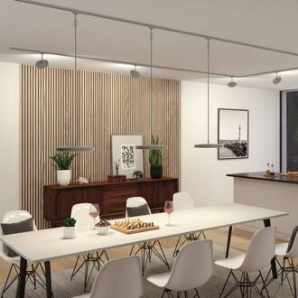 Paulmann URail Hildor LED hanglamp chroom 4.000K chroom mat, wit gesatineerd