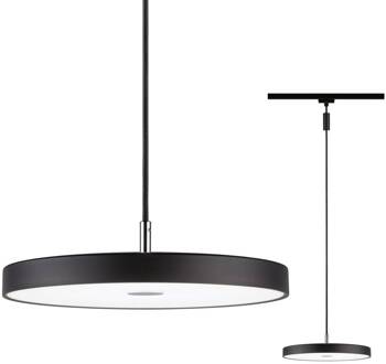Paulmann URail Hildor LED hanglamp zwart 4.000K zwart mat, wit gesatineerd