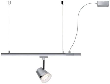 Paulmann URail kabelinvoer, mat chroom, 2 m chroom mat