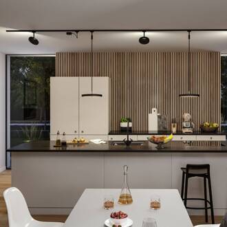 Paulmann URail kabelinvoer Zigbee 1 m, zwart mat