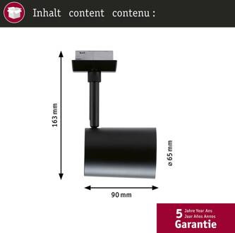 Paulmann URail-rails spot Luxe, zwart mat, GU10