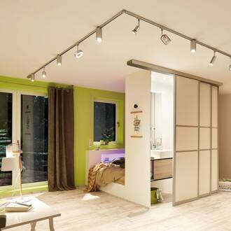 Paulmann URail Tubo spot 3-step-dim 3.000K chroom mat chroom