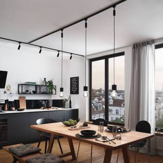 Paulmann URail Tubo spot 3-step-dim 4.000K zwart mat zwart