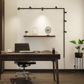 Paulmann URail voedingskabel/schakelaar zwart mat 2,4 m