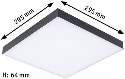 Paulmann Velora Rainbow paneel 30x30cm zwart RGBW