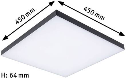 Paulmann Velora Rainbow paneel 45x45cm zwart RGBW