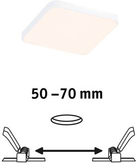 Paulmann Veluna Edge IP44 3000K dimmer 9x9cm wit