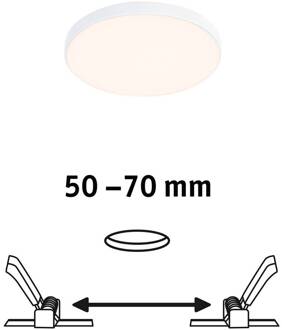 Paulmann Veluna Edge LED inbouw IP44 3.000K Ø 9cm wit