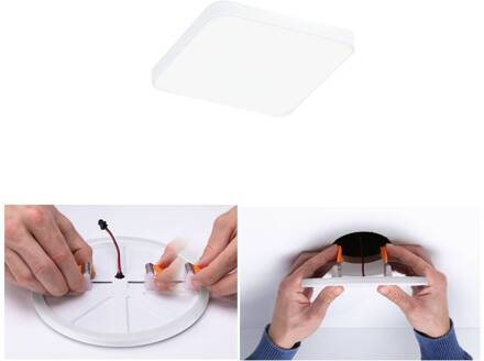 Paulmann Veluna Edge LED inbouw IP44 4000K 9x9cm wit