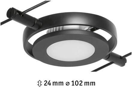 Paulmann Wire RoundMac spot kabelsysteem zwart mat zwart