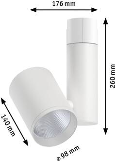 Paulmann Zeuz URail Spot 4.000K 15° wit mat