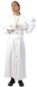 Paus Johannes kostuum 3-delig Wit - Transparant