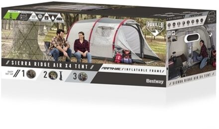 Pavillo Sierra Ridge Air X4 4-persoons 485 x 270 x 200 cm Grijs