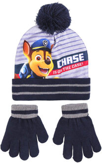 PAW Patrol 2-delig winterset - muts/handschoenen - zwart - voor kinderen