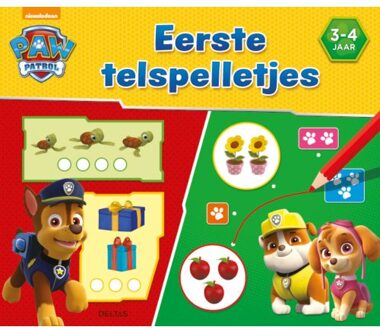 Paw Patrol eerste telspelletjes / 3 - 4 jaar - Boek Deltas Centrale uitgeverij (9044750542)