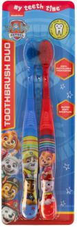 PAW Patrol Kindertandenborstel Set - 2 Stuks - 4+ Jaar Blauw / Rood