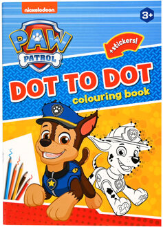 Paw Patrol Kleurboek stip naar stip