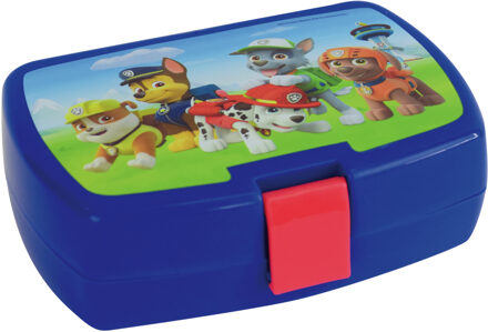 PAW Patrol Kunststof broodtrommel/lunchbox Paw Patrol 16 x 11 cm - Lunchboxen Multikleur